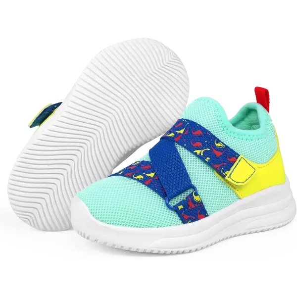 imageSKYWHEEL Toddler Boy Shoes Cushioning Breathable Tennis Running Athletic Sneakers Size 5 Fresh Green