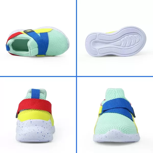 imageSKYWHEEL Toddler Boys Girls Tennis Shoes Kids Slip On Barefoot Shoes Wide Casual Walking Running Sneakers for Little Kids201toddler Boy Blue Shoes
