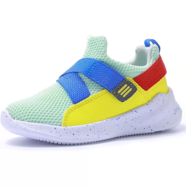 imageSKYWHEEL Toddler Boys Girls Tennis Shoes Kids Slip On Barefoot Shoes Wide Casual Walking Running Sneakers for Little Kids201toddler Boy Blue Shoes