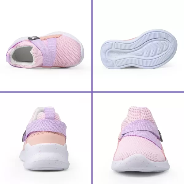 imageSKYWHEEL Toddler Boys Girls Tennis Shoes Kids Slip On Barefoot Shoes Wide Casual Walking Running Sneakers for Little Kids202toddler Girl Pink Shoes