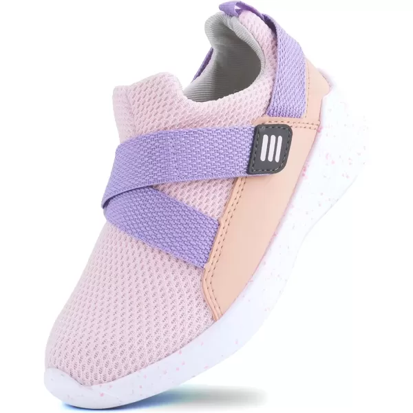 imageSKYWHEEL Toddler Boys Girls Tennis Shoes Kids Slip On Barefoot Shoes Wide Casual Walking Running Sneakers for Little Kids401pink Toddler Shoes