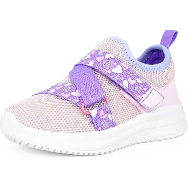 imageSKYWHEEL Toddlers Shoes Girl Sneakers Cushioning Breathable Tennis Running Athletic Shoes Size 7 Purple Pink