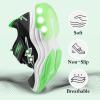 imageSKYWHEEL Kids Tennis Shoes for Boys Girls Footwear Light Up Shoes LED Sneakers with Switch Walking Running Shoes Toddler Size 10 to Big Kids Size 5BlackGreen Kids Ligth Up Shoes