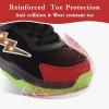imageSKYWHEEL Kids Tennis Shoes for Boys Girls Footwear Light Up Shoes LED Sneakers with Switch Walking Running Shoes Toddler Size 10 to Big Kids Size 5BlackRed Kids Ligth Up Shoes