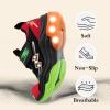 imageSKYWHEEL Kids Tennis Shoes for Boys Girls Footwear Light Up Shoes LED Sneakers with Switch Walking Running Shoes Toddler Size 10 to Big Kids Size 5BlackRed Kids Ligth Up Shoes