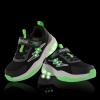 imageSKYWHEEL Kids Tennis Shoes for Boys Girls Footwear Light Up Shoes LED Sneakers with Switch Walking Running Shoes Toddler Size 10 to Big Kids Size 5BlackGreen Kids Ligth Up Shoes