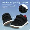 imageSKYWHEEL Toddler Boys Girls Tennis Shoes Kids Slip On Barefoot Shoes Wide Casual Walking Running Sneakers for Little Kids101toddler Black Shoes
