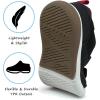 imageSKYWHEEL Toddler Boys Girls Tennis Shoes Kids Slip On Barefoot Shoes Wide Casual Walking Running Sneakers for Little Kids101toddler Black Shoes