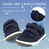 imageSKYWHEEL Toddler Boys Girls Tennis Shoes Kids Slip On Barefoot Shoes Wide Casual Walking Running Sneakers for Little Kids103toddler Navy Blue Shoes