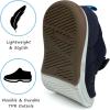 imageSKYWHEEL Toddler Boys Girls Tennis Shoes Kids Slip On Barefoot Shoes Wide Casual Walking Running Sneakers for Little Kids103toddler Navy Blue Shoes