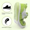 imageSKYWHEEL Toddler Boys Girls Tennis Shoes Kids Slip On Barefoot Shoes Wide Casual Walking Running Sneakers for Little Kids104toddler Green Shoes