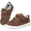 imageSKYWHEEL Toddler Boys Girls Tennis Shoes Kids Slip On Barefoot Shoes Wide Casual Walking Running Sneakers for Little Kids106toddler Brown Shoes