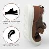 imageSKYWHEEL Toddler Boys Girls Tennis Shoes Kids Slip On Barefoot Shoes Wide Casual Walking Running Sneakers for Little Kids106toddler Brown Shoes