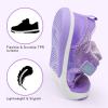 imageSKYWHEEL Toddler Boys Girls Tennis Shoes Kids Slip On Barefoot Shoes Wide Casual Walking Running Sneakers for Little Kids107toddler Purple Shoes