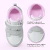imageSKYWHEEL Toddler Boys Girls Tennis Shoes Kids Slip On Barefoot Shoes Wide Casual Walking Running Sneakers for Little Kids108toddler Silver Pink Shoes