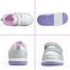 imageSKYWHEEL Toddler Boys Girls Tennis Shoes Kids Slip On Barefoot Shoes Wide Casual Walking Running Sneakers for Little Kids108toddler Silver Pink Shoes
