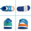 imageSKYWHEEL Toddler Boys Girls Tennis Shoes Kids Slip On Barefoot Shoes Wide Casual Walking Running Sneakers for Little Kids109toddler Colorful Blue Sneaker