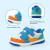 imageSKYWHEEL Toddler Boys Girls Tennis Shoes Kids Slip On Barefoot Shoes Wide Casual Walking Running Sneakers for Little Kids109toddler Colorful Blue Sneaker