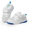 imageSKYWHEEL Toddler Boys Girls Tennis Shoes Kids Slip On Barefoot Shoes Wide Casual Walking Running Sneakers for Little Kids110toddler White Sneaker