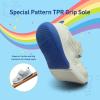 imageSKYWHEEL Toddler Boys Girls Tennis Shoes Kids Slip On Barefoot Shoes Wide Casual Walking Running Sneakers for Little Kids110toddler White Sneaker