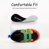 imageSKYWHEEL Toddler Boys Girls Tennis Shoes Kids Slip On Barefoot Shoes Wide Casual Walking Running Sneakers for Little Kids111toddler Colorful Black Sneaker