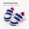 imageSKYWHEEL Toddler Boys Girls Tennis Shoes Kids Slip On Barefoot Shoes Wide Casual Walking Running Sneakers for Little Kids112toddler Colorful White Sneaker