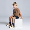 imageSKYWHEEL Toddler Boys Girls Tennis Shoes Kids Slip On Barefoot Shoes Wide Casual Walking Running Sneakers for Little Kids113toddler Beige Sneaker