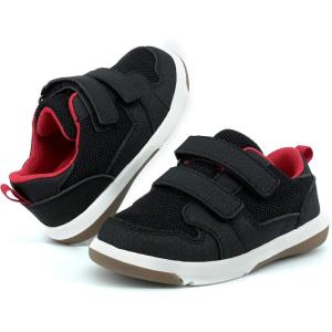 imageSKYWHEEL Toddler Boys Girls Tennis Shoes Kids Slip On Barefoot Shoes Wide Casual Walking Running Sneakers for Little Kids101toddler Black Shoes