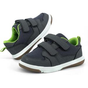 imageSKYWHEEL Toddler Boys Girls Tennis Shoes Kids Slip On Barefoot Shoes Wide Casual Walking Running Sneakers for Little Kids102toddler Grey Shoes