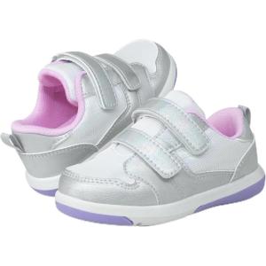 imageSKYWHEEL Toddler Boys Girls Tennis Shoes Kids Slip On Barefoot Shoes Wide Casual Walking Running Sneakers for Little Kids108toddler Silver Pink Shoes