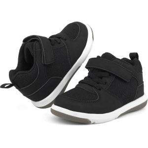imageSKYWHEEL Toddler Boys Girls Tennis Shoes Kids Slip On Barefoot Shoes Wide Casual Walking Running Sneakers for Little Kids301black Shoes for Toddler