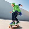 imageSKYWHEEL Kids Sneaker Boys Girls Light Up Shoes with Switch Breathable Athletic Casual Walking Tennis Shoes Boys Girls FootwearNavyGreen Light Up Shoes With Switch