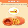 imageSKYWHEEL Kids Sneaker Boys Girls Light Up Shoes with Switch Breathable Athletic Casual Walking Tennis Shoes Boys Girls FootwearOrange Light Up Shoes With Switch