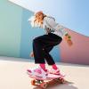 imageSKYWHEEL Kids Sneaker Boys Girls Light Up Shoes with Switch Breathable Athletic Casual Walking Tennis Shoes Boys Girls FootwearWhitePink Light Up Shoes With Switch