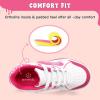 imageSKYWHEEL Kids Sneaker Boys Girls Light Up Shoes with Switch Breathable Athletic Casual Walking Tennis Shoes Boys Girls FootwearWhitePink Light Up Shoes With Switch
