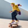 imageSKYWHEEL Kids Sneaker Boys Girls Light Up Shoes with Switch Breathable Athletic Casual Walking Tennis Shoes Boys Girls FootwearYellowPurple Light Up Shoes With Switch