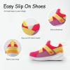 imageSKYWHEEL Toddler Tennis Shoes Boys Girls Barefoot Slip On Shoes Kids Lightweight Breathable Sports Sneakers for Walking RunningFuchsia
