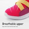 imageSKYWHEEL Toddler Tennis Shoes Boys Girls Barefoot Slip On Shoes Kids Lightweight Breathable Sports Sneakers for Walking RunningFuchsia