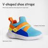 imageSKYWHEEL Toddler Tennis Shoes Boys Girls Barefoot Slip On Shoes Kids Lightweight Breathable Sports Sneakers for Walking RunningMulticolor
