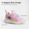 imageSKYWHEEL Toddler Tennis Shoes Boys Girls Barefoot Slip On Shoes Kids Lightweight Breathable Sports Sneakers for Walking RunningPink
