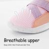 imageSKYWHEEL Toddler Tennis Shoes Boys Girls Barefoot Slip On Shoes Kids Lightweight Breathable Sports Sneakers for Walking RunningPink