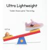 imageSKYWHEEL Toddler Tennis Shoes Boys Girls Barefoot Slip On Shoes Kids Lightweight Breathable Sports Sneakers for Walking RunningPink