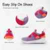 imageSKYWHEEL Toddler Tennis Shoes Boys Girls Barefoot Slip On Shoes Kids Lightweight Breathable Sports Sneakers for Walking RunningPurple