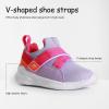 imageSKYWHEEL Toddler Tennis Shoes Boys Girls Barefoot Slip On Shoes Kids Lightweight Breathable Sports Sneakers for Walking RunningPurple
