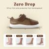 imageSKYWHEEL Toddler Wide Toe Box Barefoot Shoes Boys Sneakers Kids Tennis Shoes Comfort Lightweight Zero Drop Walking Shoe for IndoorOutdoor PlayBrown Toddler Shoes