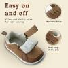 imageSKYWHEEL Toddler Wide Toe Box Barefoot Shoes Boys Sneakers Kids Tennis Shoes Comfort Lightweight Zero Drop Walking Shoe for IndoorOutdoor PlayBrown Toddler Shoes