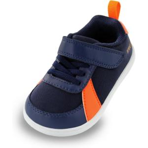 imageSKYWHEEL Toddler Wide Toe Box Barefoot Shoes Boys Sneakers Kids Tennis Shoes Comfort Lightweight Zero Drop Walking Shoe for IndoorOutdoor PlayNavy Toddler Shoes