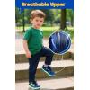 imageSKYWHEEL Kids Sneakers for Boys Girls Skate Shoes Lace up Athletic Running Walking Light Up Tennis Shoes Size 11 to Big Kids Size 3NavyGreen Light Up Shoes With Switch