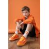 imageSKYWHEEL Kids Sneakers for Boys Girls Skate Shoes Lace up Athletic Running Walking Light Up Tennis Shoes Size 11 to Big Kids Size 3Orange Light Up Shoes With Switch