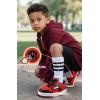 imageSKYWHEEL Kids Sneakers for Boys Girls Skate Shoes Lace up Athletic Running Walking Light Up Tennis Shoes Size 11 to Big Kids Size 3RedBlack Light Up Shoes With Switch